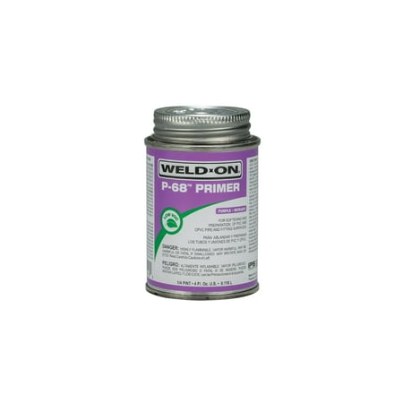 Weld-On P-68 Purple Primer For CPVC/PVC 4 oz.