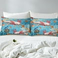 thumbnail image 3 of Erosebridal Housse de Couette Axolotl Mignonne Simple, Literie Animaux Marins Taille Simple, Rose Bleu, Réversible 2 Pcs, (Sans Couette), 3 of 6