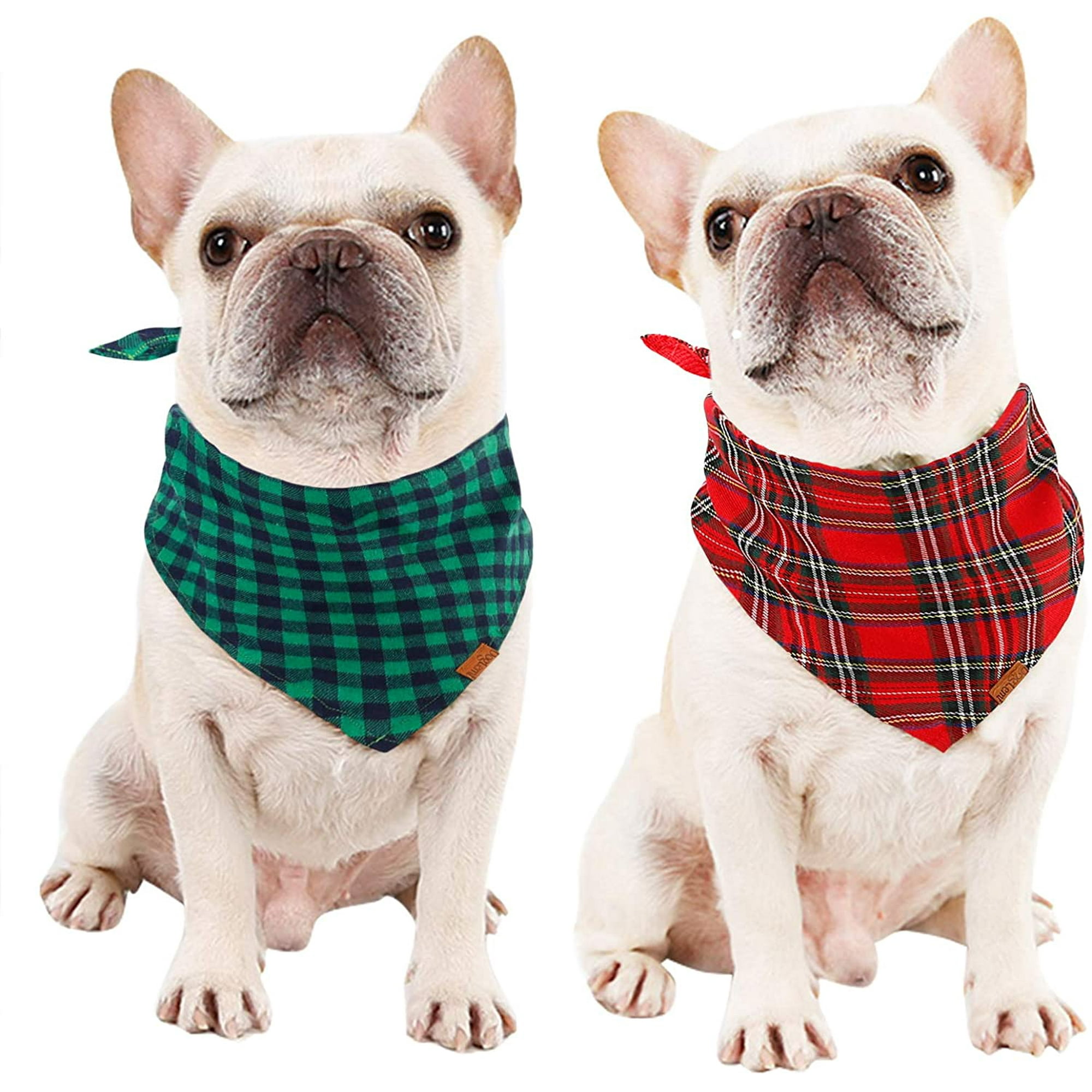 Holiday Dog Bandanas Set Dog Cotton Triangle Handkerchief Scarves with Pattern Pet Bibs Accessories Neckerchief Pack for Small Medium Large Dogs Walmart