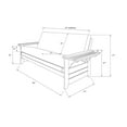thumbnail image 5 of Albany Futon in Barbados Finish, Twill Black Mattress, 5 of 5