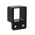 thumbnail image 3 of Plum Fittings Aluminum Fence Standard Wall Mount 1 1/4" x 1 1/4" for Rails - Residential Rail Mounts | Black | Pack of 6, 3 of 6