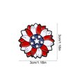 thumbnail image 2 of 4th of July Decorations, Independence Day Flag Badge Metal Brooch Europe And The United States Clothes Bags Hats Accessories Badges Ornaments Present, 2 of 7