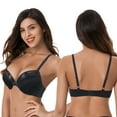 thumbnail image 6 of Curve Muse Women's Plus Size Add 1 and a half Cup Push Up Underwire Lace Bras -2PK-Black,Cream-36D, 6 of 7