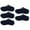 Navy, variant on Koolleo 5 Pairs Men Cotton Low Cut No Show Socks Breathable Anti-slip Invisible Socks (Navy)
