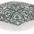 thumbnail image 6 of Parkland Collection Heera Gray and White Decorative Throw Pillow, 20 x 20 Cotton Square Pillow, 6 of 9