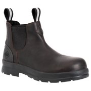 Muck Men's Chore Farm Leather Chelsea CT - MED, Black Coffee
