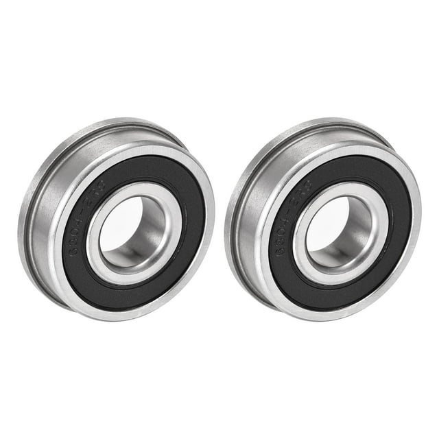 Unique Bargains F6304-2RS Roulements à Billes à Bride en Acier Chromé Doublement Scellés 20x52x15mm 2 Pack