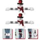 thumbnail image 1 of Christmas Curtain Tiebacks Snowman Curtain Holdbacks with Hook and Loop 2Pcs, 1 of 4