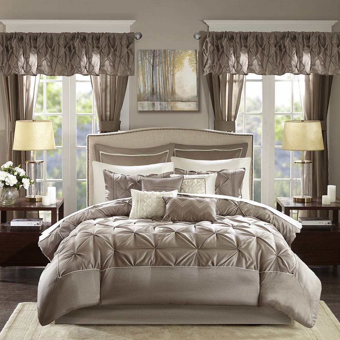 Madison Park Essentials Joella 24 Piece Room in a Bag in Taupe