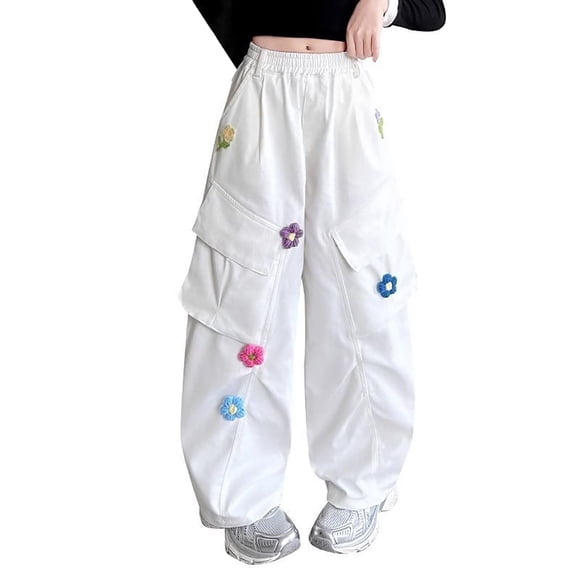 RIJOPUTY Track Pants Extra Wide Yoga Pants High Waisted Sweatpants Thick Yoga Girls Size 8 Clothes Girls Clothes Size 7-8 Girls 4t Pre Teen Clothes Youth Girls