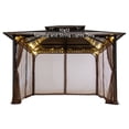 thumbnail image 5 of Sunjoy Netting for 10ft. x 12ft. Hardtop Gazebo with Warm White LED lights (Battery operated, not included), 5 of 9