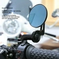 thumbnail image 3 of Rétroviseurs Ronds d'Extrémité de Barre de Moto Anti-Miroir Bleu pour Porte-Miroirs M8 M10, 3 of 8