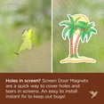 thumbnail image 4 of Screen Door Saver - Screen Magnets - Keep People and Pets from Running Into Screen Doors & Patch Small Holes with Screen Door Magnets - Made in USA - Palm Tree - Pack of 2 (1 pair), 4 of 6