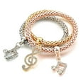 thumbnail image 1 of Women Statement Piece Tricolor Charm Bracelet Perfect for Gift, 1 of 7