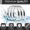 thumbnail image 4 of Stainless Steel Key Rings - 20 Pcs Round Split Key Rings for Keychains - Metal Keychain Rings, 4 of 6