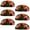Multicolored 3, variant on PhooArto 6 Pcs Cup Drawer Pulls, Red Skull Head Cherry Shell Shape Handles Cabinet Knobs for Dresser Cupboard Closet Wardrobe with Screws