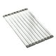 thumbnail image 5 of Escurridor de platos,Organizador de escurridor para fregadero de cocina,Escurridor de platos plegable de acero inoxidable,Escurridor de platos para 60cmx32.5cm, 5 of 8
