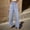 Blue 2, variant on Palazzo Pants Wide Leg Pants Woman Women's Fashion Clothes For Every Occasion Cotton Linen Cardigan Summer Chic Womens Casual Pants Women'S Pants Gray S