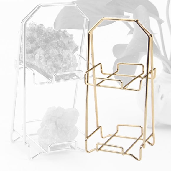 Pantalla Soporte Material Premium Material Pequeño Tamaño Estante multifunzionale Rack Organizador Titular de Almacenamiento para Collar Piedra de Piedras Pr Oro