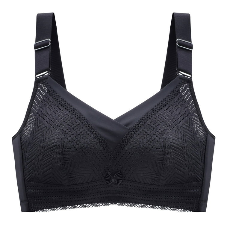 GWAABD Sewn In Padded Sports Bra Underwear for Women Push Up Adjustable Bra  Tube Top Sagging Plus Size No Wire Full Cup Lift Underwear 