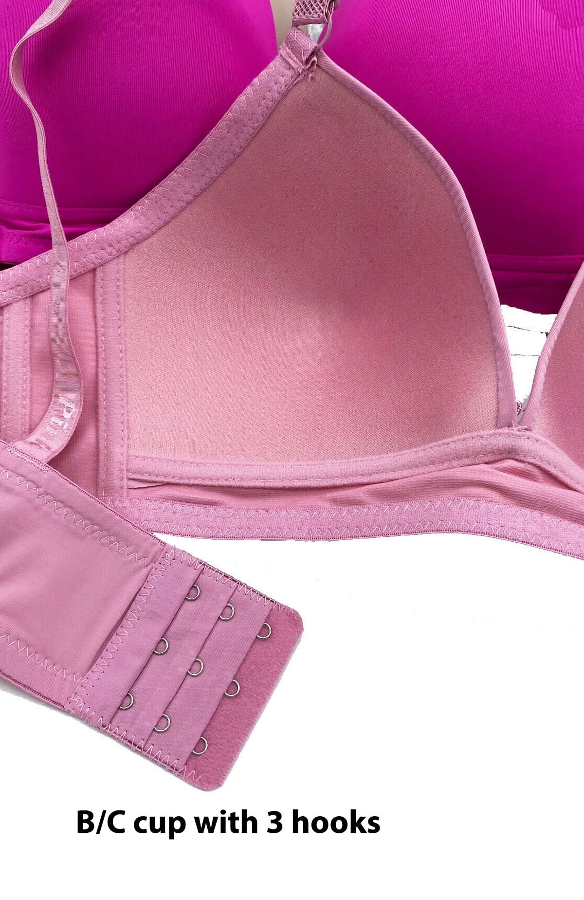 Iheyi 6 Pieces No Wire Full Cup Plain/Lace Light Padded Wire Free Bra A/B/C 36B (4480-53L1-53L2)