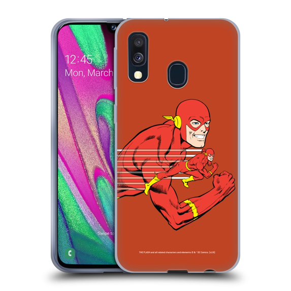Head Case Designs Officially Licensed The Flash DC Comics Vintage Double Soft Gel Case Compatible with Samsung Samsung Galaxy A40 (2019)