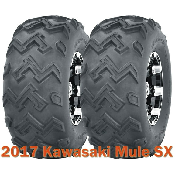 2 Rear ATV Tire Set 24x11-10 6PR for 2017 Kawasaki MULE SX
