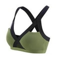 thumbnail image 2 of Gibobby Sujetadores deportivos para mujer Sujetador de cierre frontal Sujetador de yoga Sujetador de entrenamiento de talla grande Brasieres anchos de espalda(GN1,M), 2 of 3