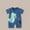 Blue, variant on TMOYZQ Baby Boy Girls Summer Clothes Newborn Short Sleeve Overalls Infant Cute Print Cotton T-shirt Romper Bodysuit