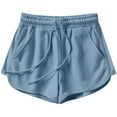thumbnail image 3 of Women's High Waist Casual Shorts with Pockets Soft Comfortable Cotton Blend for Lounge and Everyday Wear, 3 of 7