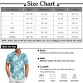 thumbnail image 3 of QHRMKOG Mens Hawaiian Shirts Short Sleeve Relaxed Fit Print Beach Shirts Light Tropical Holiday Button Down Hawaiian Shirt Summer Fashion Shirt White XL, 3 of 6