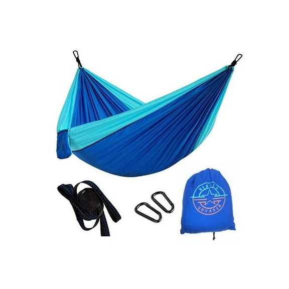 Hammock Camping - Portable Hammock with 2 Hanging Straps for Backpacking - Outdoor and Indoor Durable Single Person Hammock - Beach, Travel, Hiking, Camping