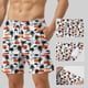 thumbnail image 3 of Ceisia Men's 2-in-1 Quick Dry Swim Trunks Tropical Palm Tree Print Elastic Waist Beach Shorts with Compression Liner Gift, 3 of 5