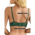 thumbnail image 3 of Sexyfree Lace Bra and Panty Set Sexy Lingerie Hook & Eye Underwear (No Padded）, 3 of 5