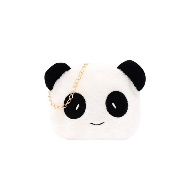 Bolsa Bonito cruzado con diseño de panda de peluche para mujer y niña, de hombro con cadena (estilo 3) Ehuebsd Para Estrenar
