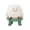 C#044, variant on Smiling Resin Figurine Desktop Decor Cute Mini Ornament for Office Desk Home Bookshelf - Whimsical Cloud-Like Design with Green Pants Brown Hands for Students Adults