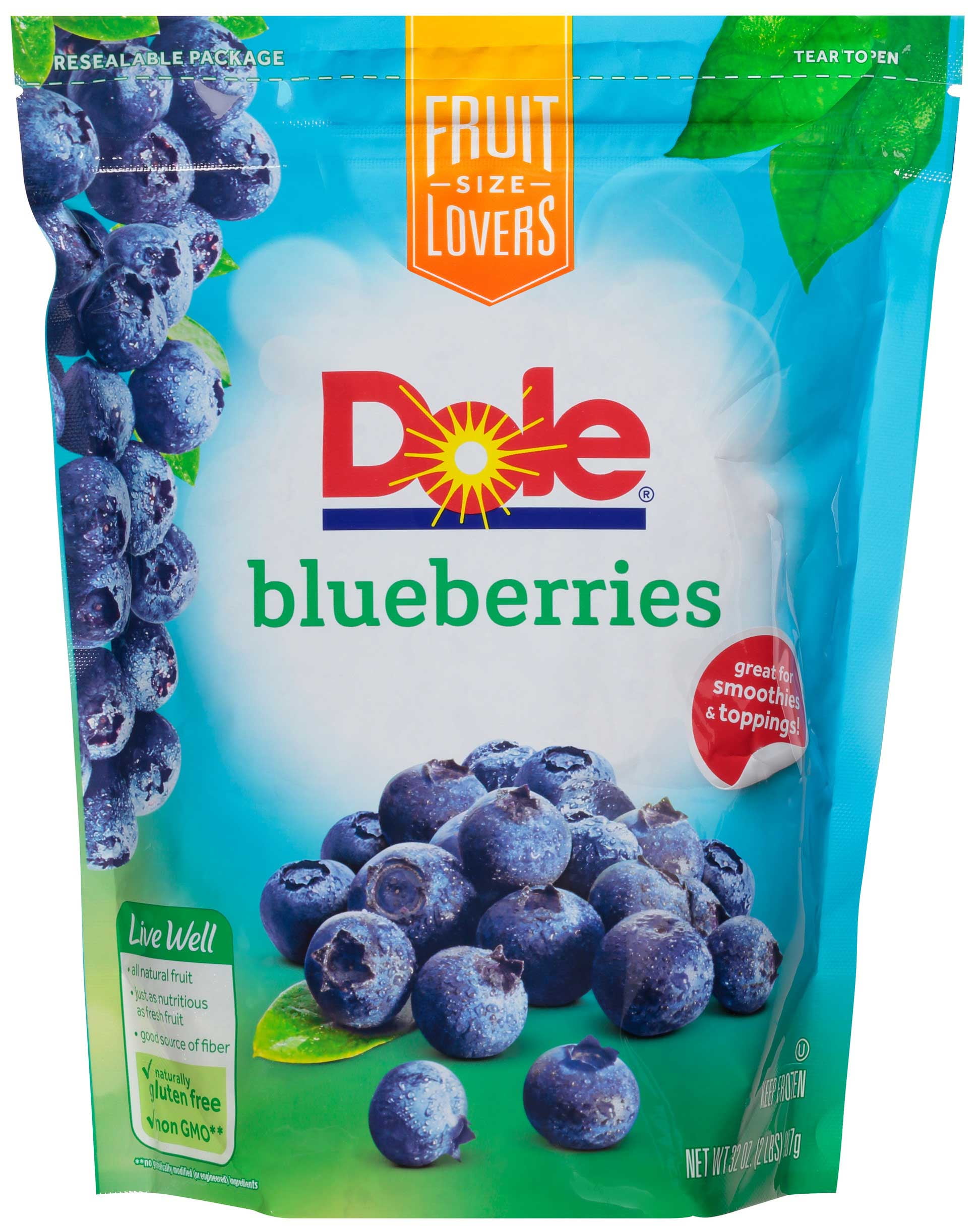 Dole Blueberries, 2 Pound 6 per case.