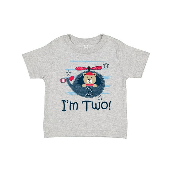 Inktastic 2nd Birthday Boys 2 Year Old Bear Boys Toddler T-Shirt