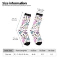 thumbnail image 2 of Bingfone Compression Socks for Women and Men Long Socks for Running Athletic Cycling Nurse- Summer with Flamingo, 2 of 6