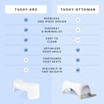 thumbnail image 4 of TUSHY Arc Toilet Stool for Better Squatting and Pooping Position, White, 7 Inches, 4 of 6