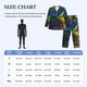 thumbnail image 4 of Balery Cute Blue Frog Pijama para Hombre de Dos Piezas con Manga Larga, Conjunto de Dormir y Descanso Suave con Bolsillos-Small, 4 of 7