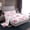 Pink White, variant on Castle Fairy Cute Bow Tie Twin Sheet Sets for Kids Children Teenagers,Stars Print Bedding