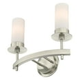 thumbnail image 5 of Westinghouse Roswell Two-Light Indoor Wall Fixture, Brushed Nickel Finish with Frosted Opal Glass, 5 of 5