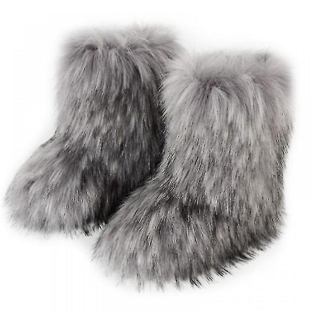 Raccoon fur boots hotsell