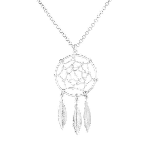 Collier Attrape-Rêves en Argent Sterling, 17 Pouces