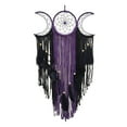thumbnail image 2 of ZHANQUNE Triple Moon Macrame Wall Hanging, Large Boho Wiccan Dream Catcher Handmade Woven Tapestry, Spiritual Decor for Bedroom Living Room Nursery, Symbolic Moon Phase Art, 2 of 4