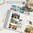 thumbnail image 6 of Fintie Photo Album Self Adhesive for 3x5 4x6 5x7 6x8 8x10 Pictures, 60 Sticky Pages DIY Photo Album with A Metallic Pen, Scrapbook Album for Family Wedding Anniversary Pictures, Gray, 6 of 8