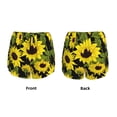 thumbnail image 5 of Picia Sunflowers In Vintage Pattern Women's 2 in 1 Athletic Running Shorts High Waisted Workout Casual Gym Sweat Shorts with Comfy Liner Zipper Pockets-XX-Large, 5 of 9