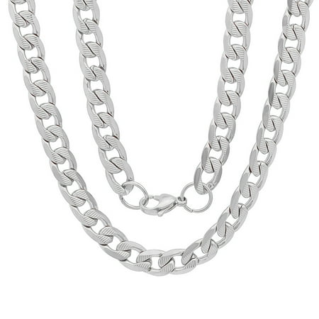 Hmy Jewerly Diamond Cut Cuban Chain Necklace