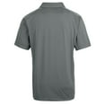 thumbnail image 3 of Men's Cutter & Buck Steel Milwaukee Brewers Prospect Textured Stretch Big & Tall Polo, 3 of 3
